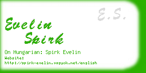 evelin spirk business card